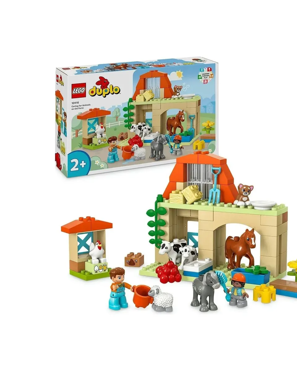 Lego Caring for Animals at the Farm Building Blocks Multicolor Age- 2 Years & Above