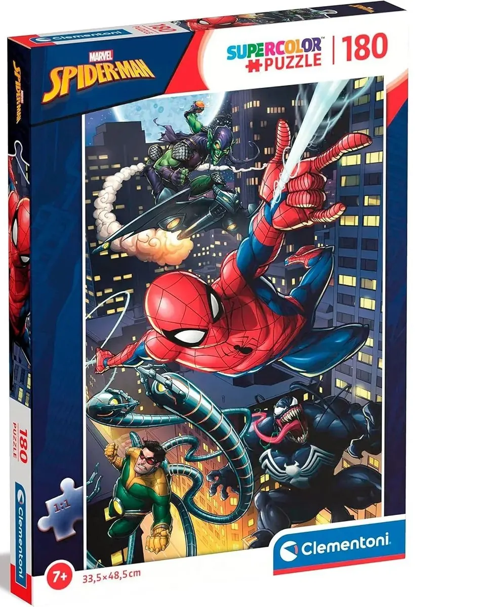 Clementoni Marvel SpiderMan Kids Puzzle 180 Pieces Age- 7 Years & Above