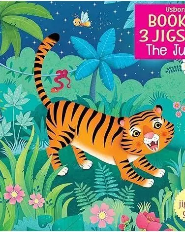 The Jungle Usborne Book And 3 Jigsaws Puzzles