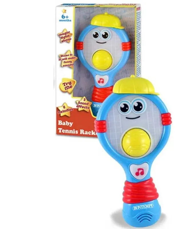 Bontempi Baby Tennis Racket Pizza Cutter Assorted Age-18 Months & Above