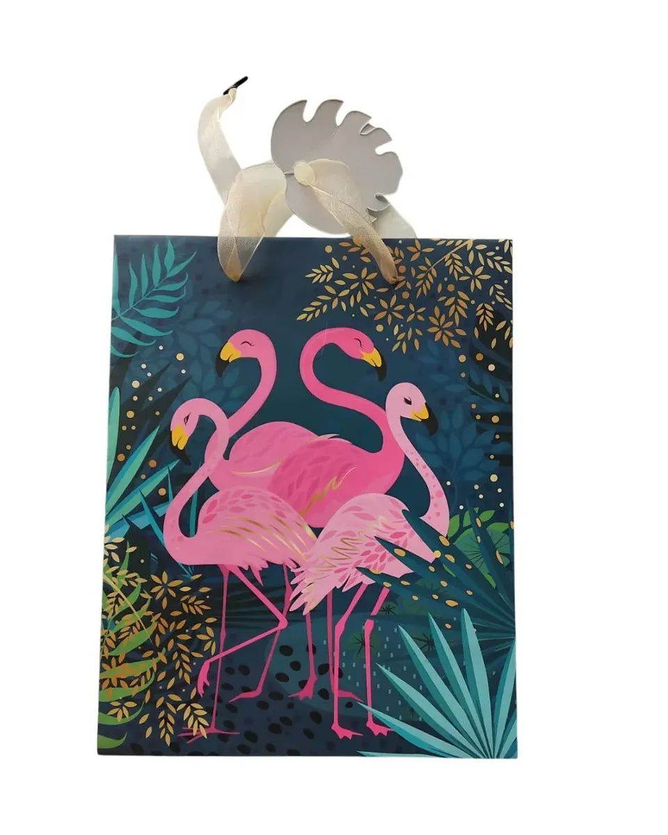 Pibi Cute Flamingos Gift Bag Large Age- Newborn & Above