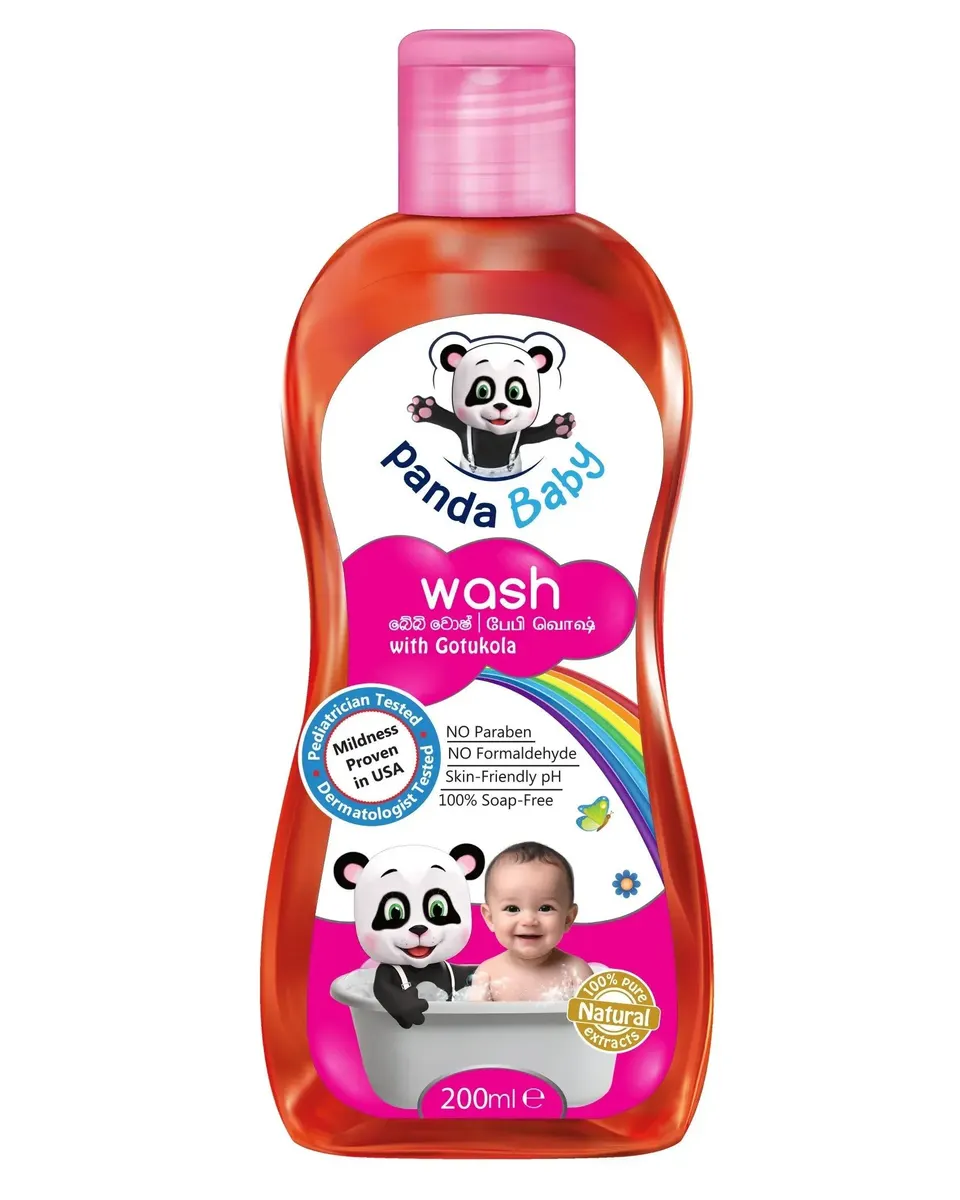 Panda Baby Wash - Gotukola 200ml Age- Newborn & Above