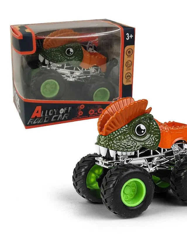 Pibi Dinosaur Pull Back Monster Truck (3x8x10 cm ) Orange/Green PBC24003 Age- 3 Years & Above