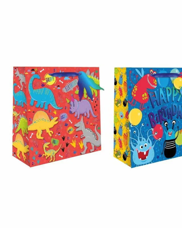 Tallon Monster / Dino Square Large Gift Bag
