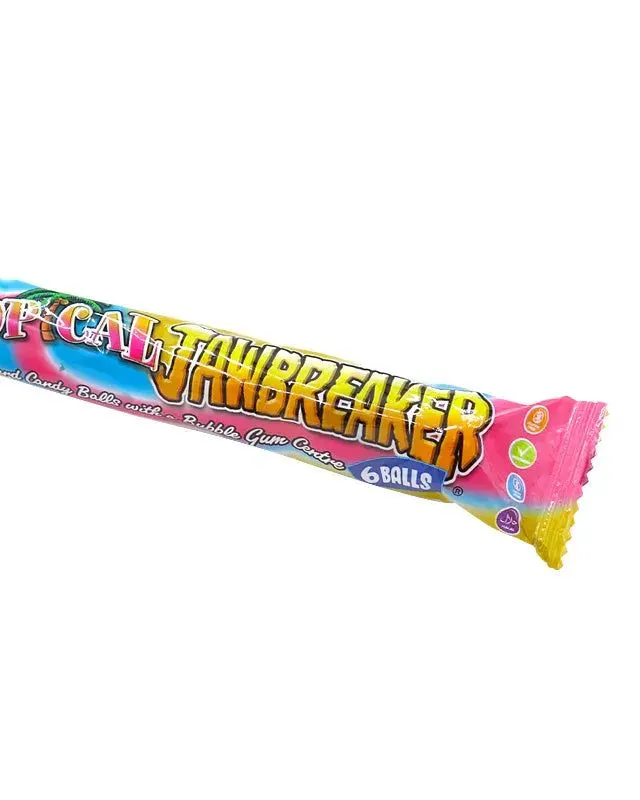 Zed Candy Tropikal Jawbreaker Candy Pack of 6 Age- 4 Years & Above