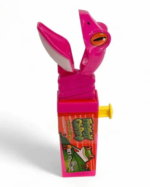 Kidsmania Froggy Chomp Lollipop Strawberry Flavor 17G Age- 3 Years & Above