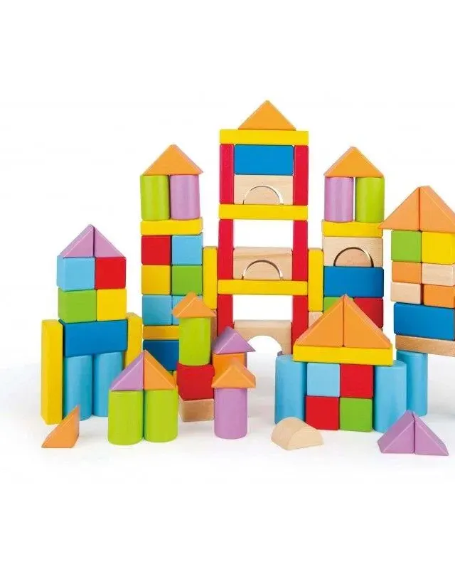 Hape Wonderful Beech Blocks 101-Pieces E8247 Age- 12 Months & Above