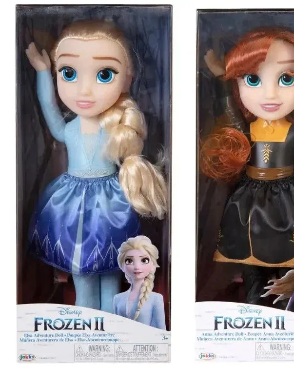 Frozen 2 Elsa/Anna 15" Plush Doll Assorted 1 Pc Multicolor Age- 3 Years & Above