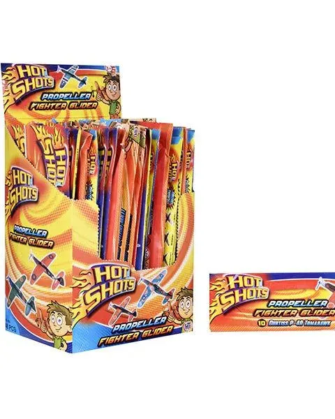 Pibi Hot Shot Propeller Fighter Airplane Glider Set Cdu Age-3 Years & Above