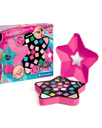 Clementoni Crazychic Superstar Make Up DIY Kit Pink Age- 6 Years & Above