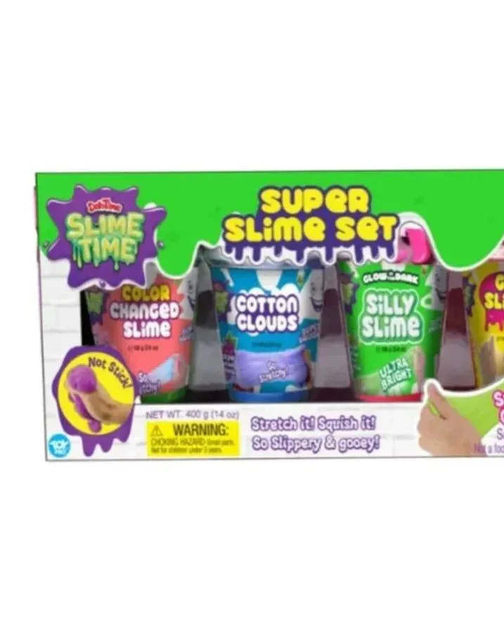 Dohtime Slimetime Superset Slime 4 Cans 400G Multicolor Age- 3 Years & Above