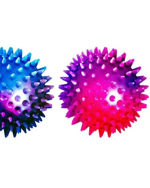 Red Deer Toys Flashing Spikey Led Ball Cdu Assorted Age-3 Years & Above