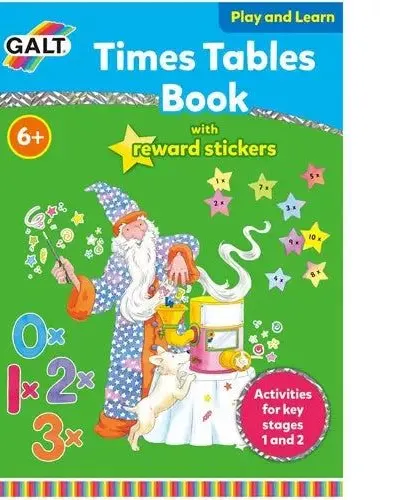 Galt Toys Play And Learn Times Tables With Reward Stickers Book Age- 6 Years & Above
