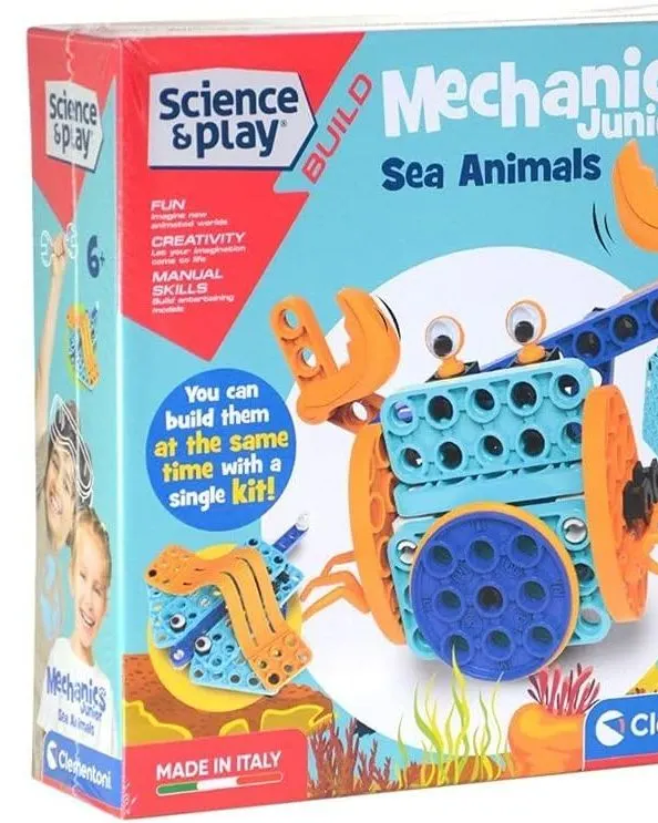 Clementoni Mechanics Junior - Sea Animals Kit CL75059 Age- 6 Years & Above