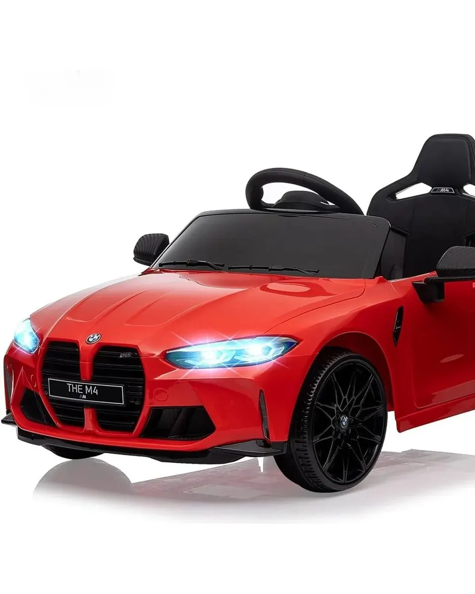 BMW M4 12V Kids Ride On Convertible Car Red Age- 3 Years & Above