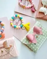 Ellaine Bows Mini Purse + Bracelet Set Of 2 Assorted Single Multicolor Age- 4 years & Above