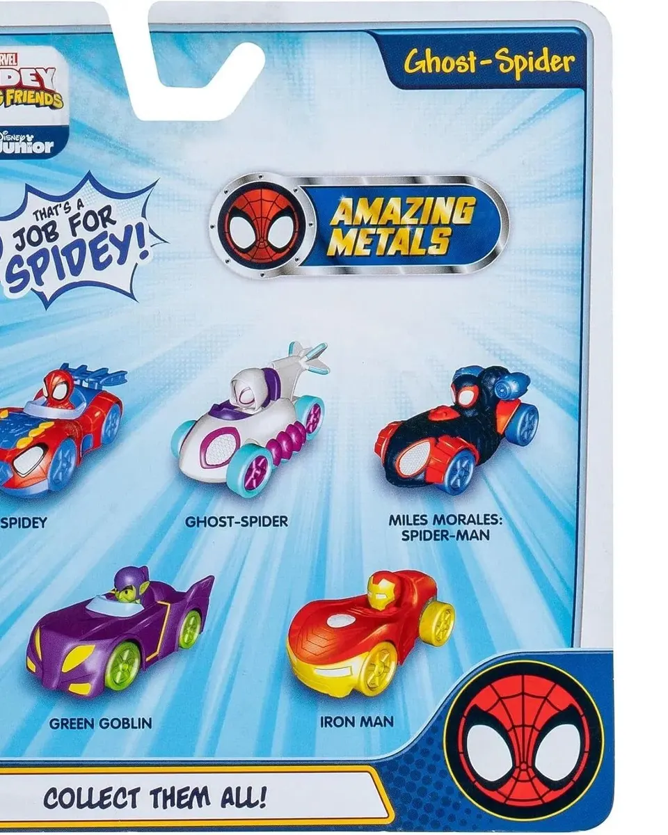 Spidey N Friends Amazing Mini 8 cm Metal Cars Assorted 1 Pc Multicolor Age- 3 Years & Above