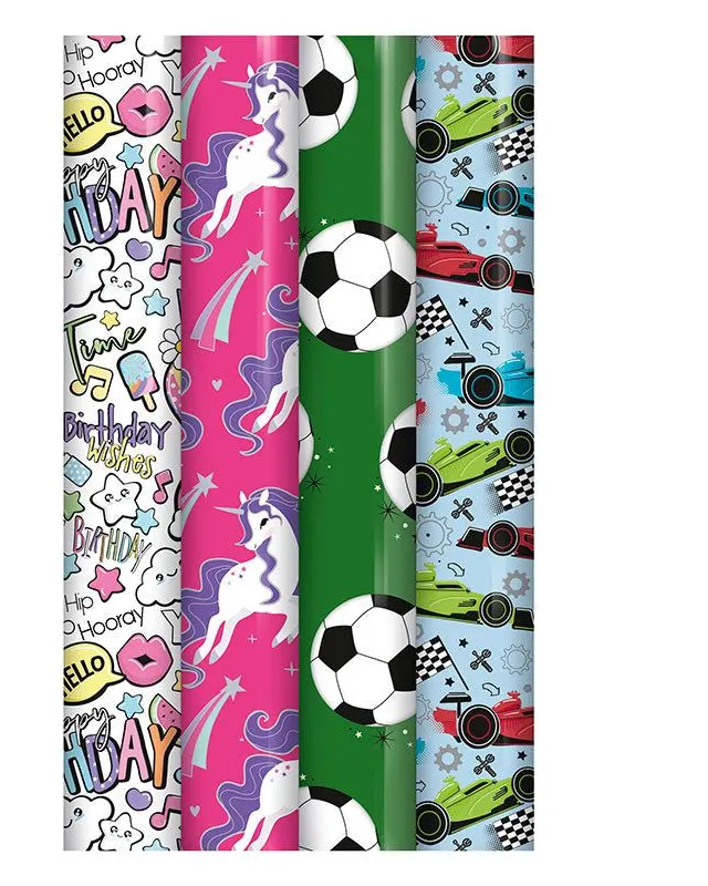 Eurowrap 3Metres Kids Gift Wrap Roll
