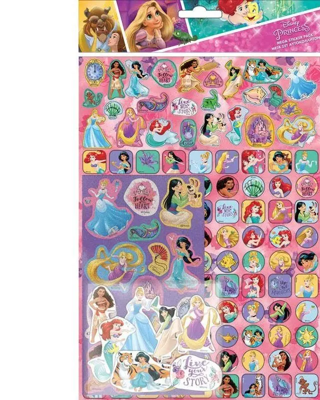 Disney Princess Mega Sticker Pack Age-3 Years & Above