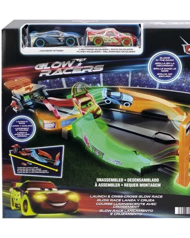 Disney Cars Night Racing Track Set Age-4 Years & Above