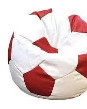 Bean City Soka Cute 90cm Soccer Bean Bag White/Red Age- 4 Years & Above