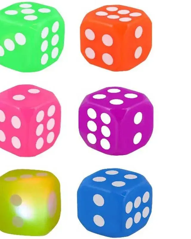 Pibi Flashing Dice 3.5Cm Assorted Age-3 Years & Above