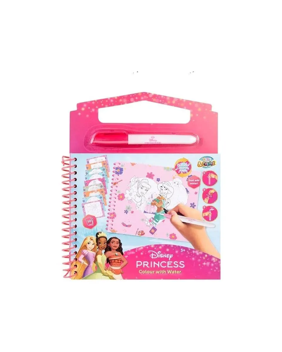 Disney Princess Coloring Book with Water Paints DP24354 Age- 3 Years & Above