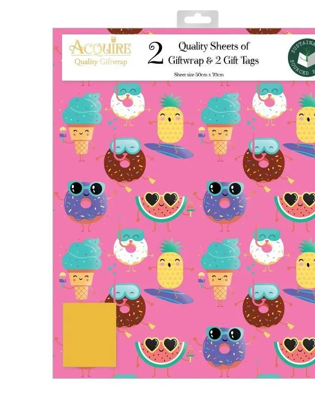 Acquire Doughnut Dream Folded Giftwrap
