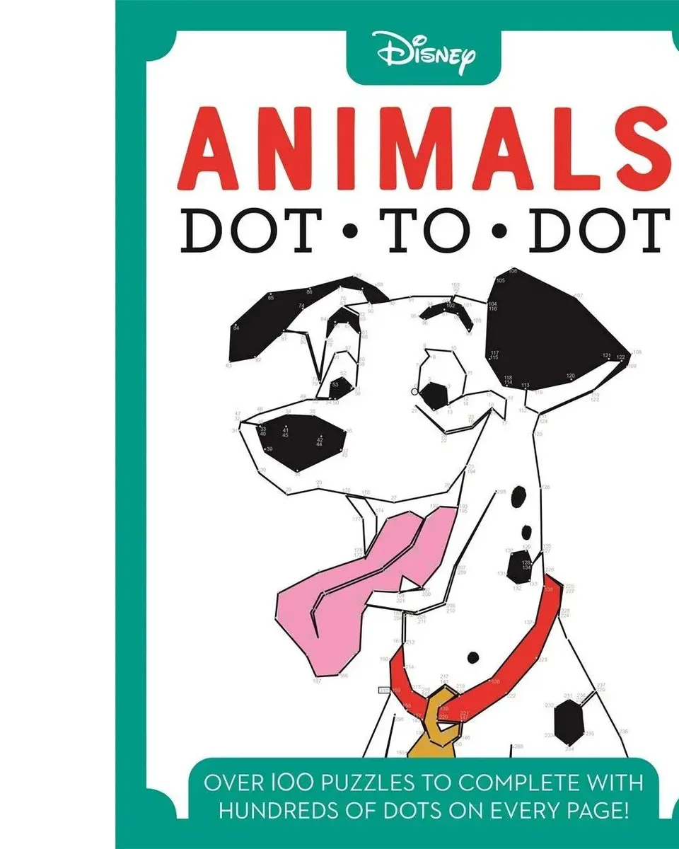 Disney Dot-to-Dot Animals Drawing Book