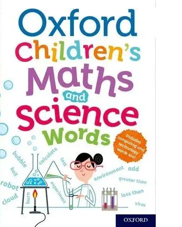 Oxford Children's Maths and Science Words Paperback Learning Book Age- 5 Years & Above