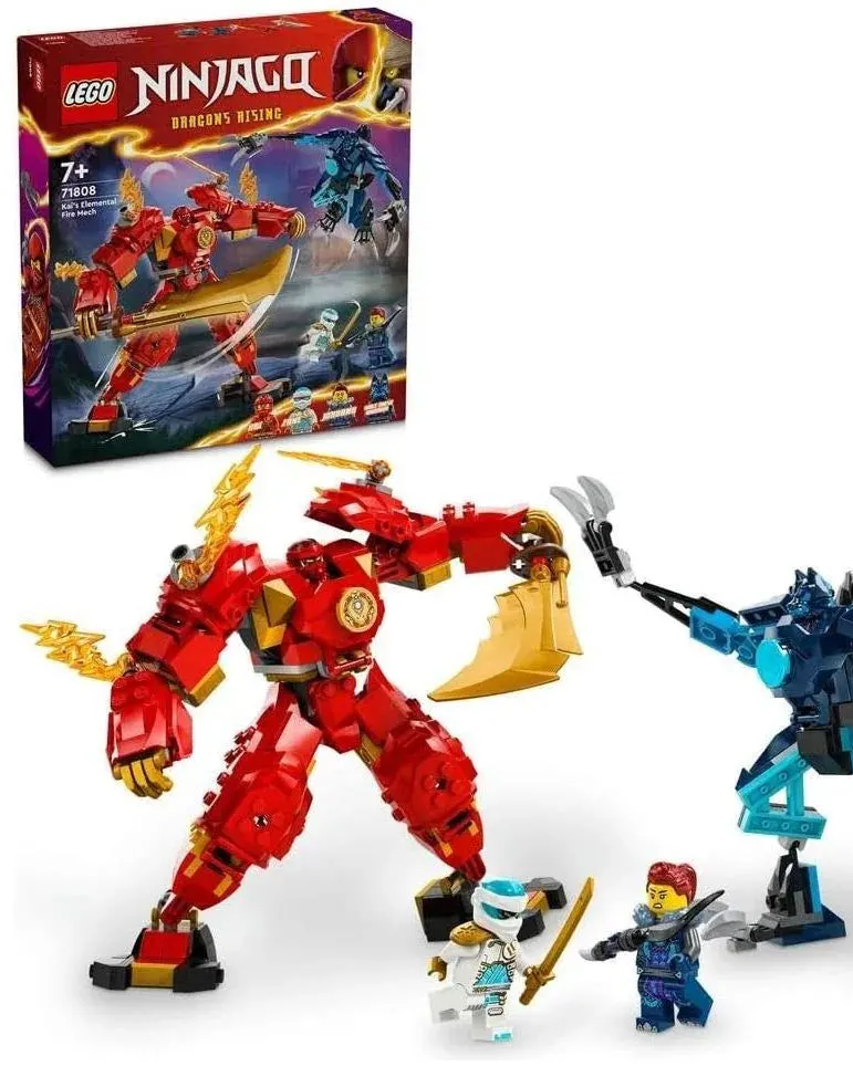 Lego Kai's Elemental Fire Mech Building Blocks Multicolor Age- 7 Years & Above