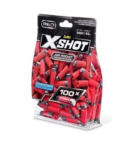Zuru-X-Shot Pro Series Refill Darts 1Ã—100 Multicolor Age- 8 Years & Above