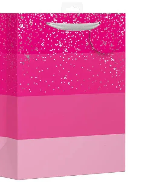 Giftmaker Pink Stripes Gift Bag Large Age- Newborn & Above
