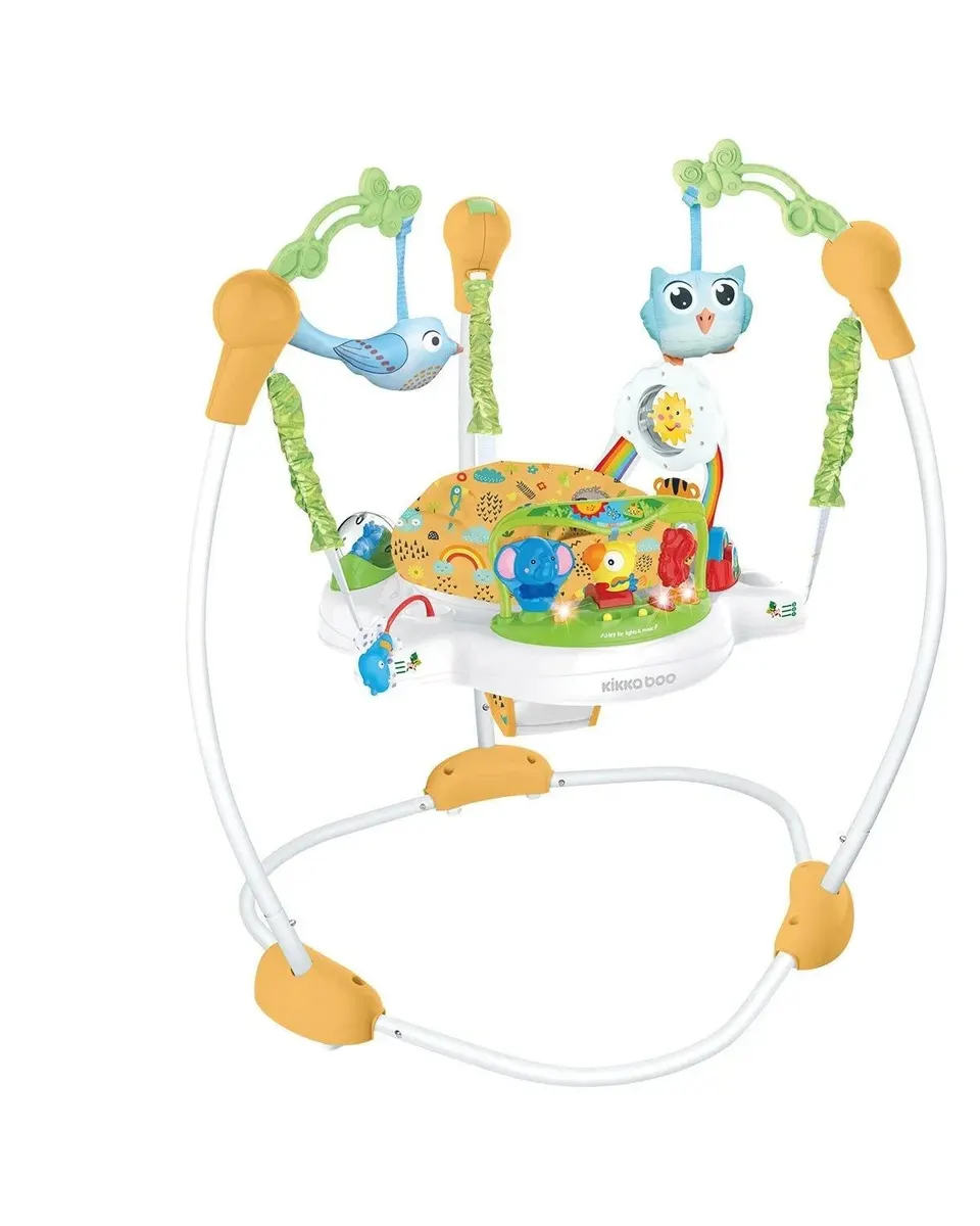 Kikkaboo Stationary Jumper Forest Fun Orange Age-6 Months & Above (Holds upto 12 Kg)