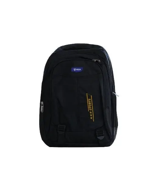 Veda School Bag BGS77-04 Black with Blue Age- 8 Years & Above