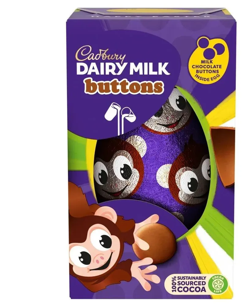 Cadbury Dairy Milk Buttons Egg 98 Grams