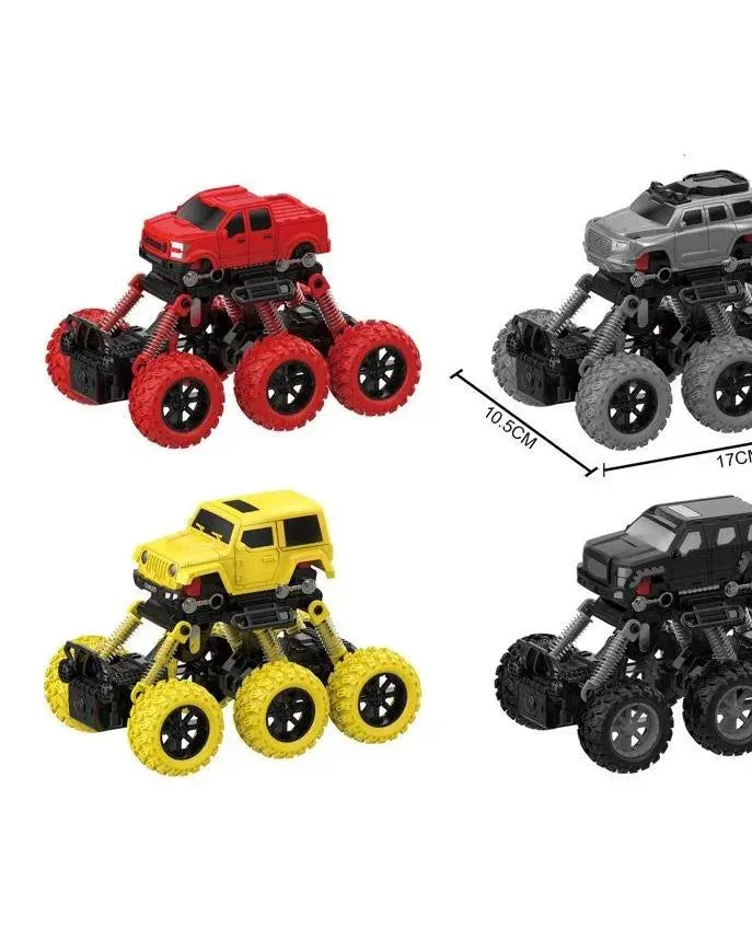 KLX 6-Wheels Rock Climbing Pullback Offroading Truck Car Assorted Age- 3 Years & Above