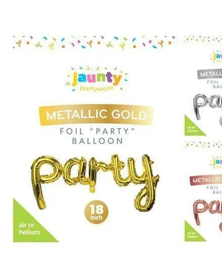 Jaunty Metallic Latex Confetti Balloons Assorted Colours