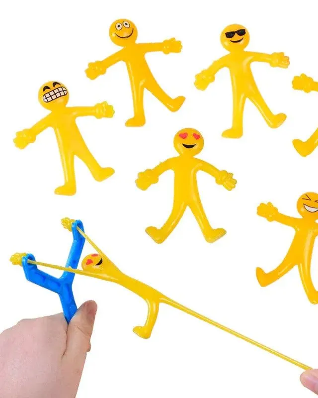 Pibi Stretchable Smiley Fidget Squishy Toy 5.5X6.3Cm Yellow Assorted Pack of 1 Age- 3 Years & Above