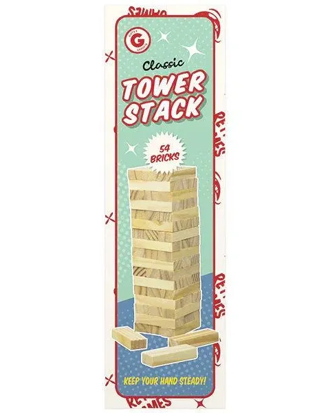 Gifts & Gadgets Classic Tower Stacking Game 54 Pack Age- 7 Years & Above