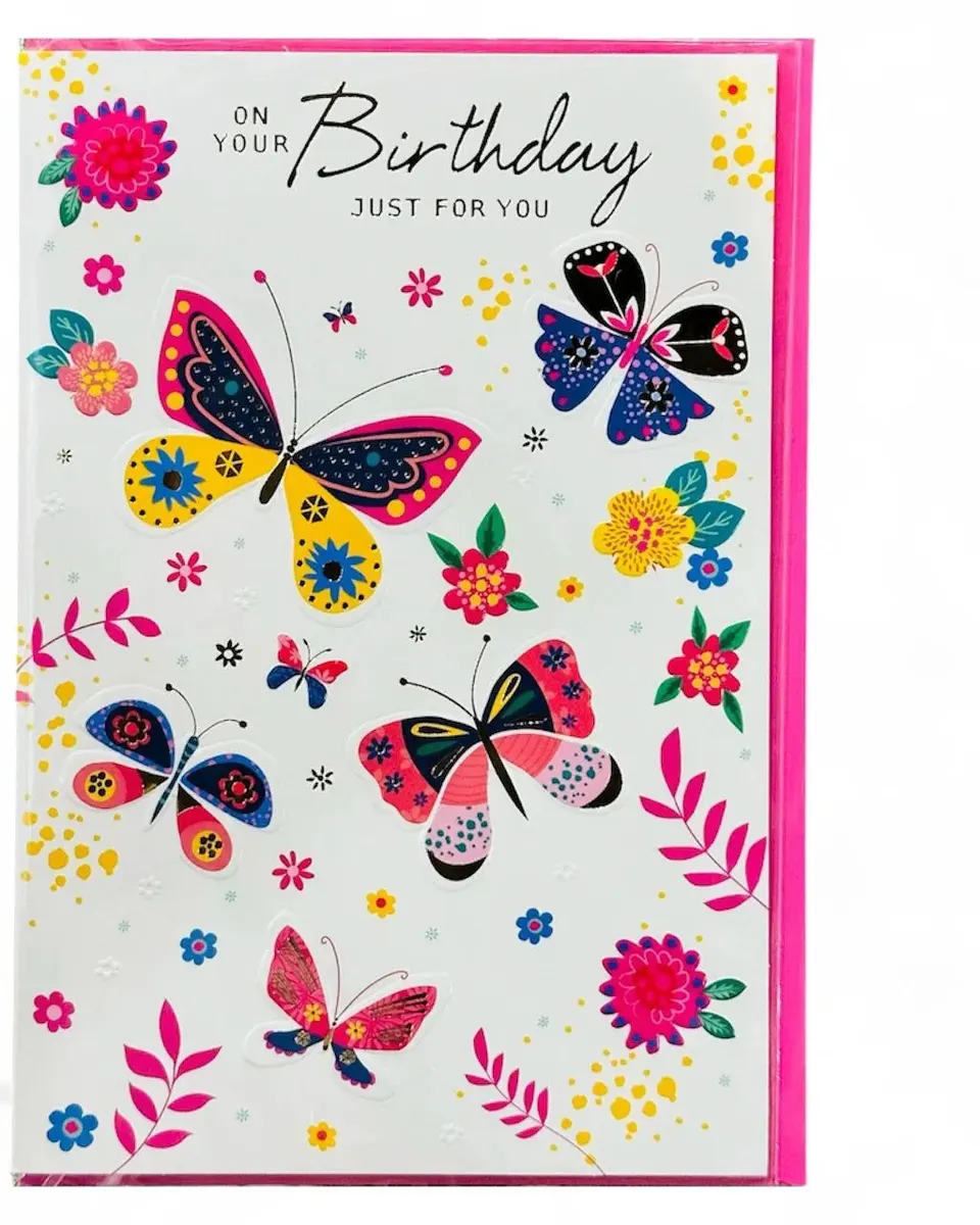 Simon Elvin Cards C50 Birthday- Butterfly