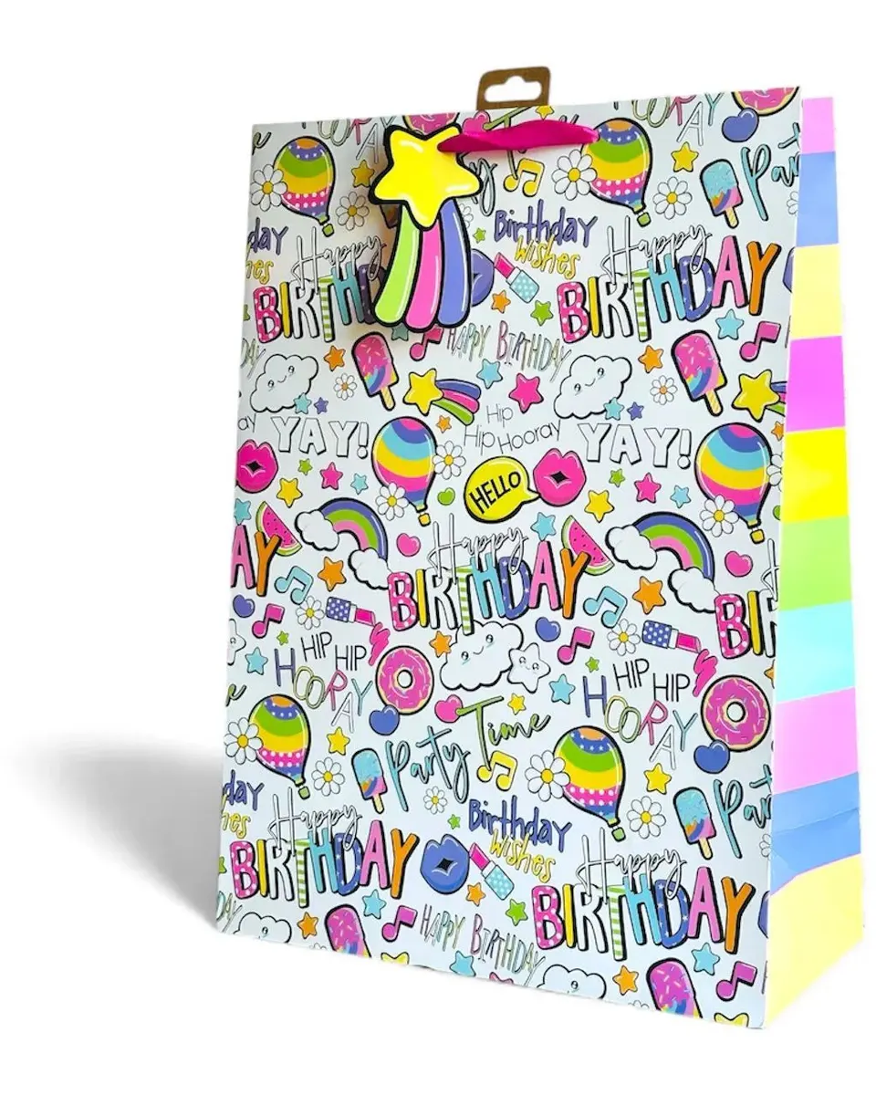 Simon Elvin Giftbag Girly Text Xl