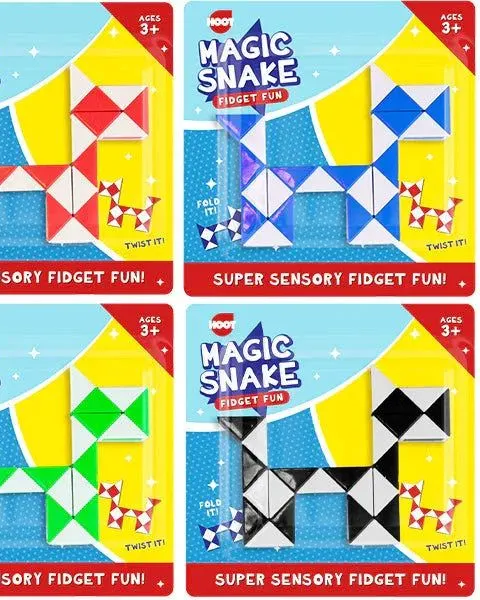 Hoot Magic Snake Fidget Toy Assorted Colours Age-3 Years & Above