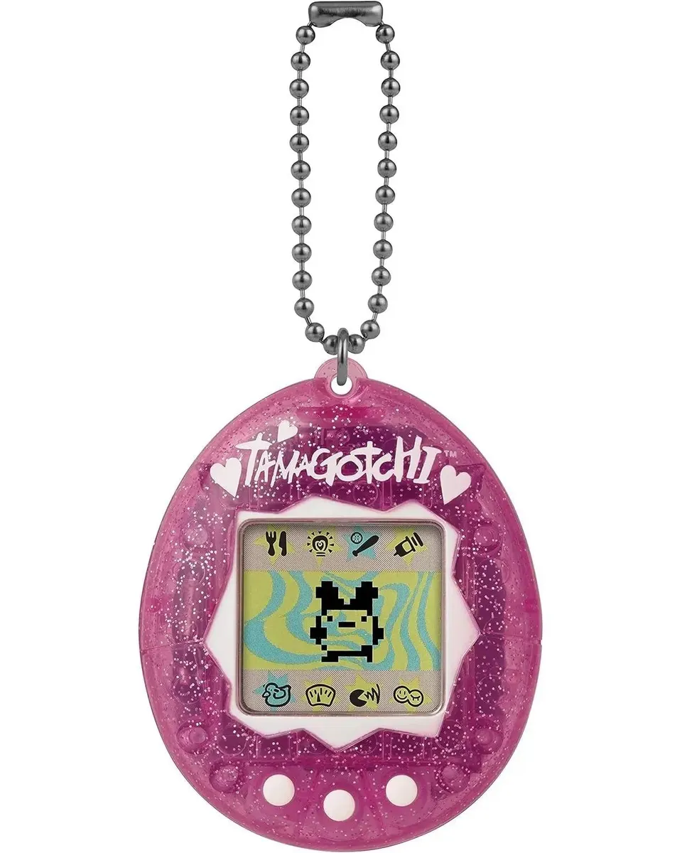 Tamagotchi Original Pink Glitter Digital Pet Game Multicolor Age- 8 Years & Above