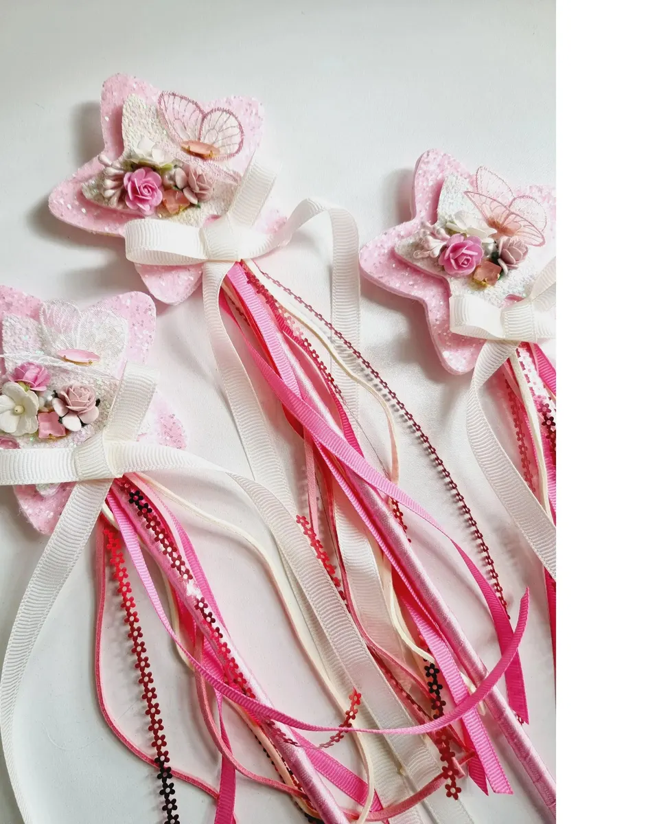 Ellaine Bows Cute Fairy Wand Hairclip Assorted Single Multicolor Age- 4 years & Above