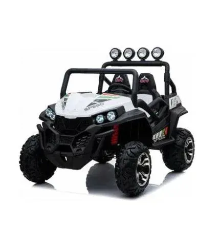 Scorpio Xux 12V 4 x4 Battery Operated Ride On Jeep with Remote Control & Backlights White/Black Age- 3 Years & Above