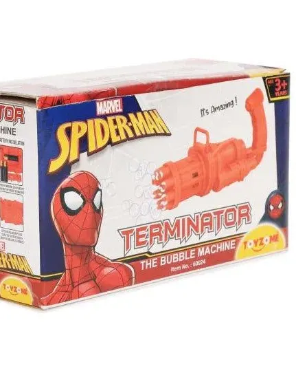 Spiderman Electric Bubble Gun GTB202220SP White/Red Age- 3 Years & Above