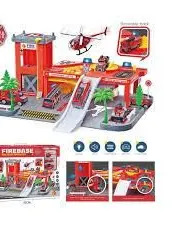Jayhol Fire Station Parking Lot Playset Age- 3 Years & Above