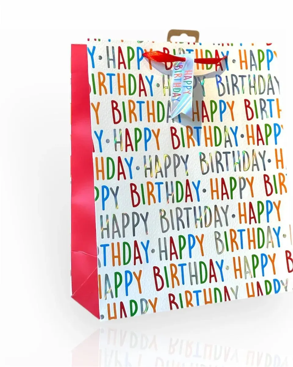 Tiger Gift Bag Bags Happy Birthday Large