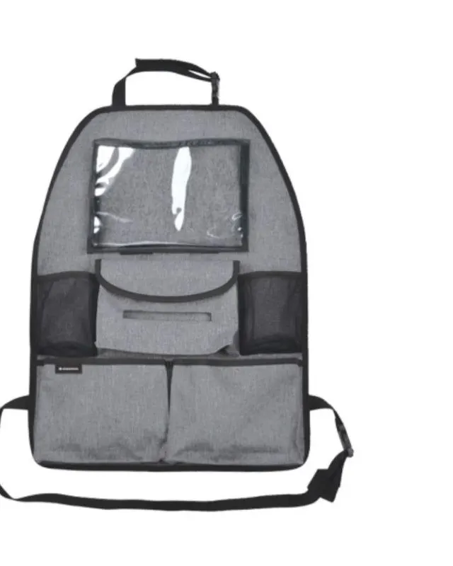 Kikkaboo Kids Car Organizer Black/Grey Age- Newborn & Above